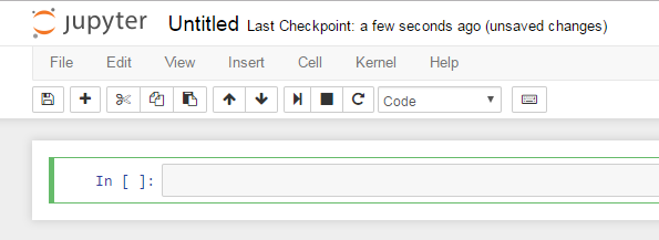 first look at Jupyter Notebook