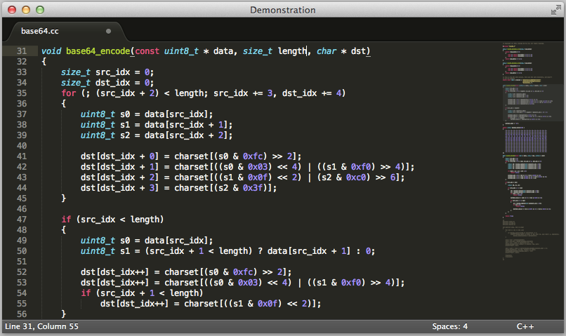 Sublime Text screenshot